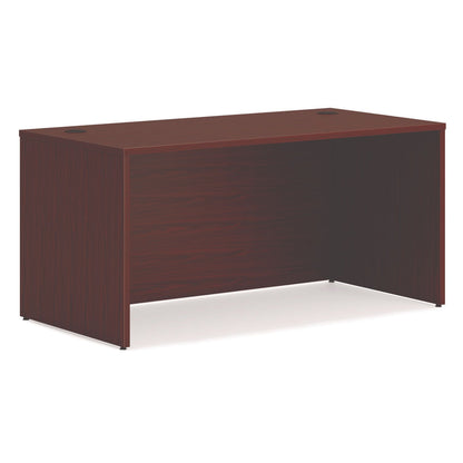 HON Mod L-Station Double Pedestal Desk Bundle, 60" x 72" x 29", Traditional Mahogany (HONMOD188)