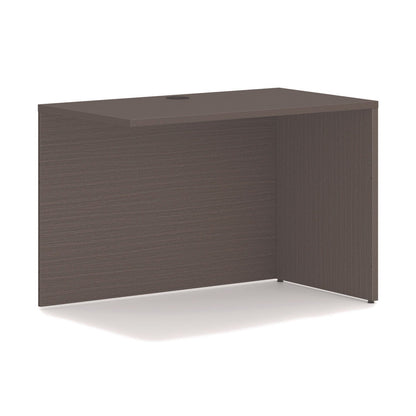 HON Mod L-Station Single Pedestal Desk Bundle, 60" x 72" x 29", Slate Teak (HONMOD192)