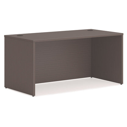 HON Mod L-Station Single Pedestal Desk Bundle, 60" x 72" x 29", Slate Teak (HONMOD192)