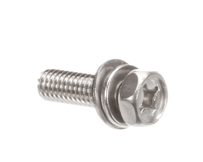Hoshizaki 4A1989-01 Bolt with Washers, Phillips Hex Head, M6 x 20, Stainless Steel (HOS4A1989-01)