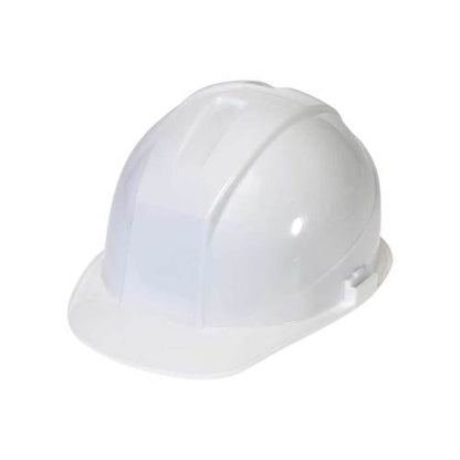 Hard Hat with 4 Point Ratchet Suspension, White (HOSHP-HHR4-WH)