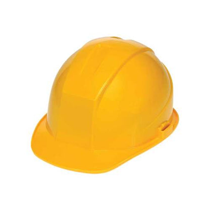 DuraShell® Hard Hat with 4 Point Ratchet Suspension, Yellow, (HOSHP-HHR4-YL)
