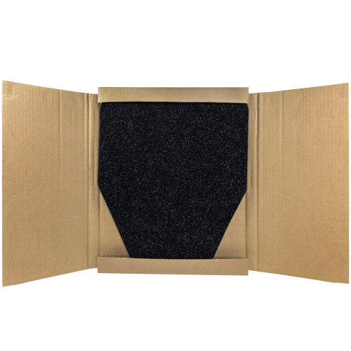 Hospeco® Health Gards® Premium Urinal Mat, 17"x20.25", Black, 6/Pack (HOSHS-OR1001-BL)