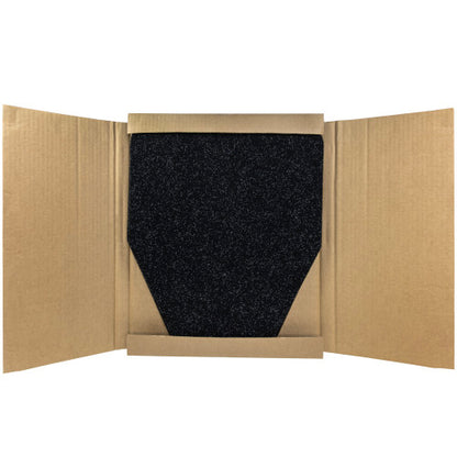 Hospeco® Health Gards® Premium Urinal Mat, 17"x20.25", Black, 6/Pack (HOSHS-OR1001-BL)