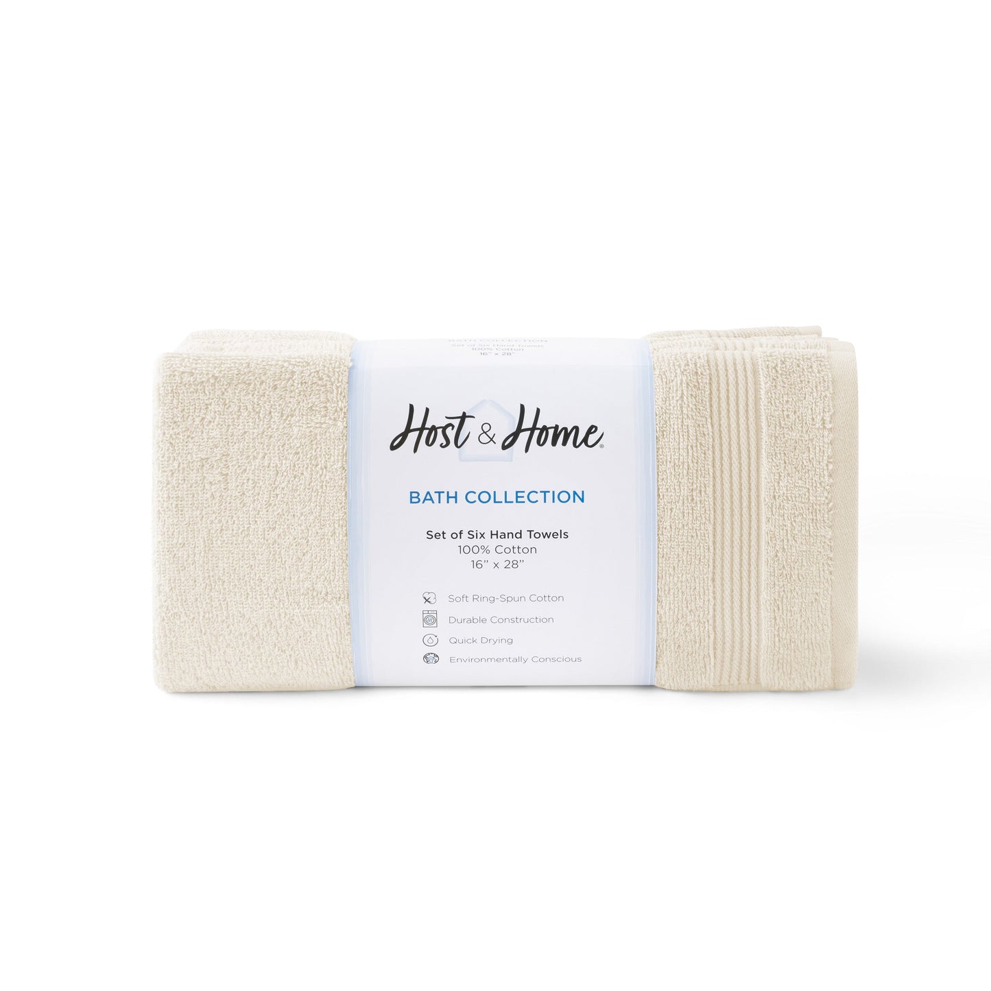 Arkwright Home® Host & Home Hand Towel 16x28 Ivory, Case of 60 (HHHT-1628-IV-CS)