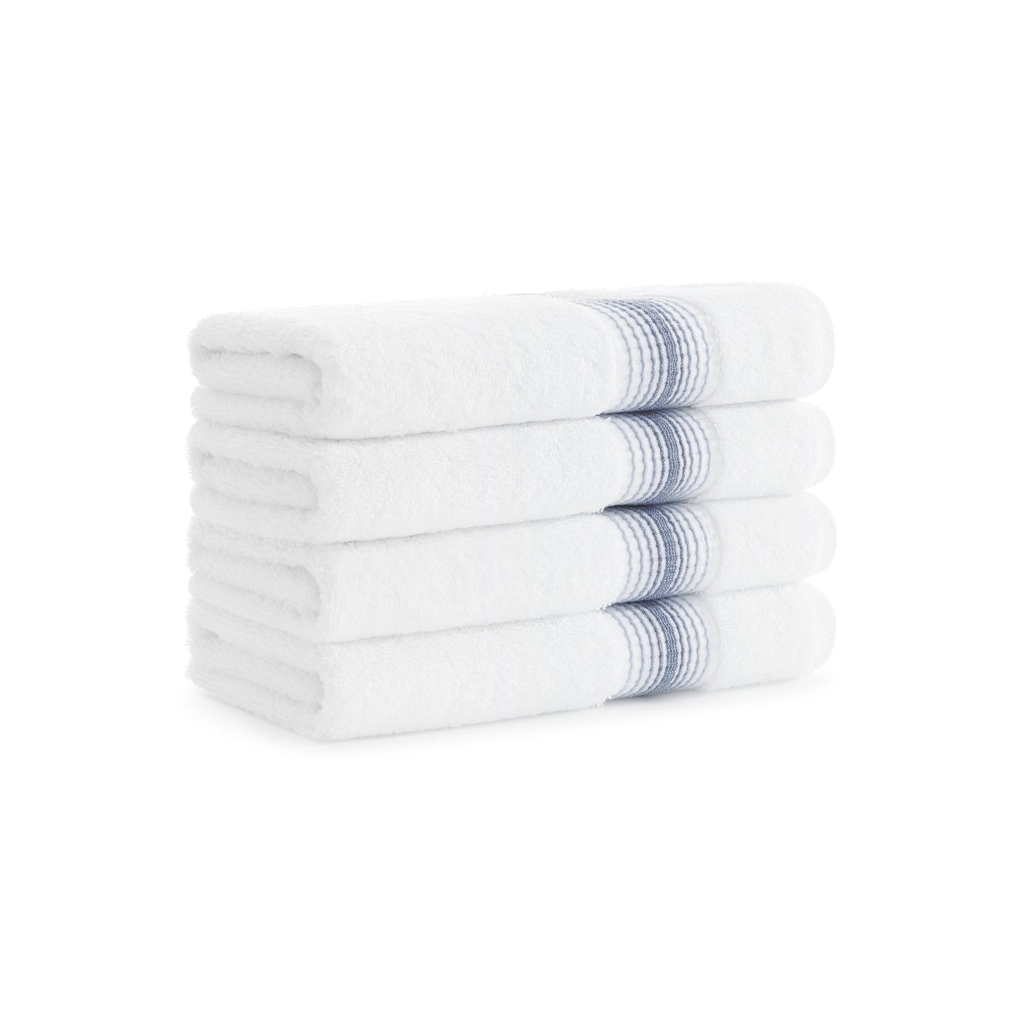 Aston & Arden Turkish Striped Hand Towel 18x32 Crystal (4/Pack) (PNP-HT-STT1832-54CYT)