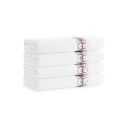 Aston & Arden Turkish Striped Hand Towel 18x32 Rose (4/Pack) (PNP-HT-STT1832-54RSE)