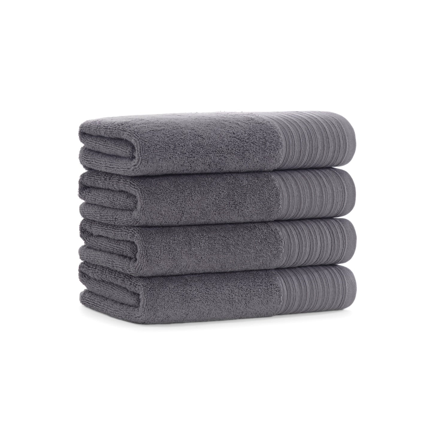 Aston & Arden Anatolian Turkish Hand Towel 18x32 Grey (4/Pack) (P-HT-T-1832-GY)