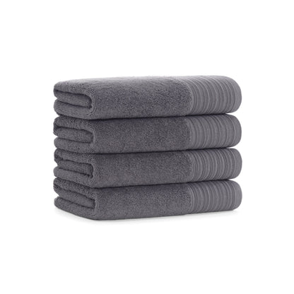 Aston & Arden Anatolian Turkish Hand Towel 18x32 Grey (4/Pack) (P-HT-T-1832-GY)