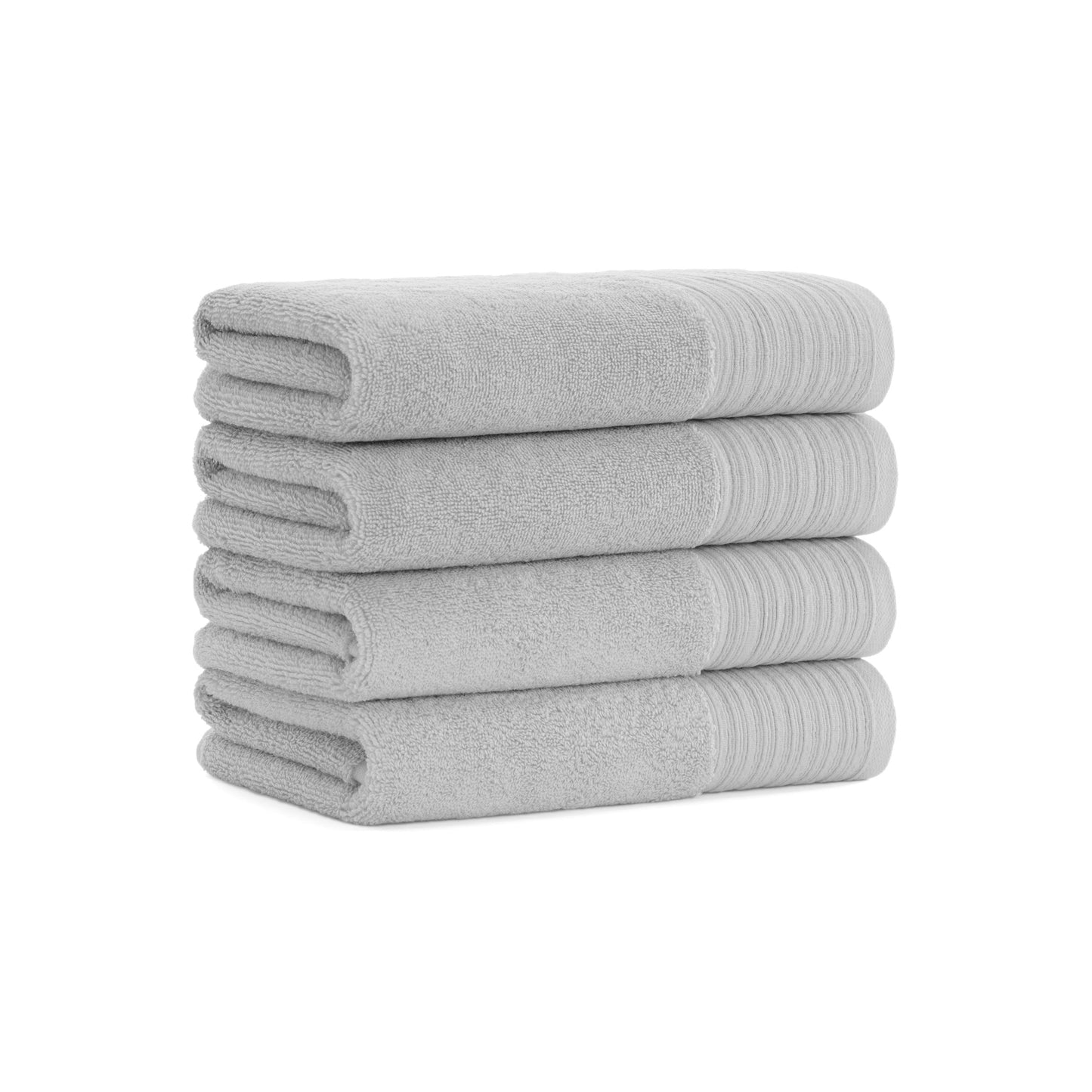 Aston & Arden Anatolian Turkish Hand Towel 18x32 Light Grey (4/Pack) (P-HT-T-1832-LG)