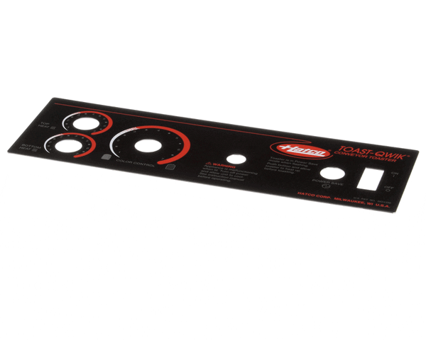 Hatco 07.01.255.00 Control Plate,Tq Standard (HT07-01-255-00)