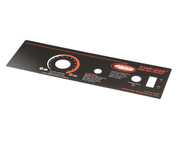 Hatco 07.01.289.00 Control Plate,Tq Bagel,No Heat (HT07-01-289-00)