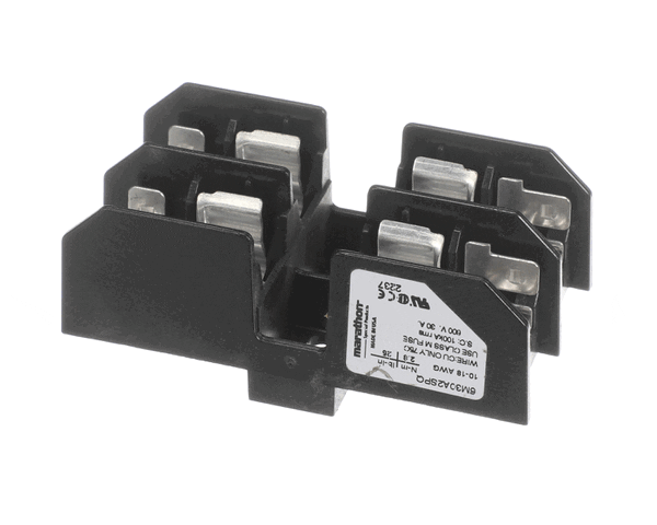 Heatcraft 22511001 Fuseblock 30 Amp 2 Pole 600V Midget (HTCR22511001)