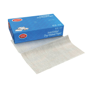 Handy Wacks Interfolded Dry Waxed Paper, 10.75 x 12, 500 Box, 12 Boxes/Carton (HWAEZ12)