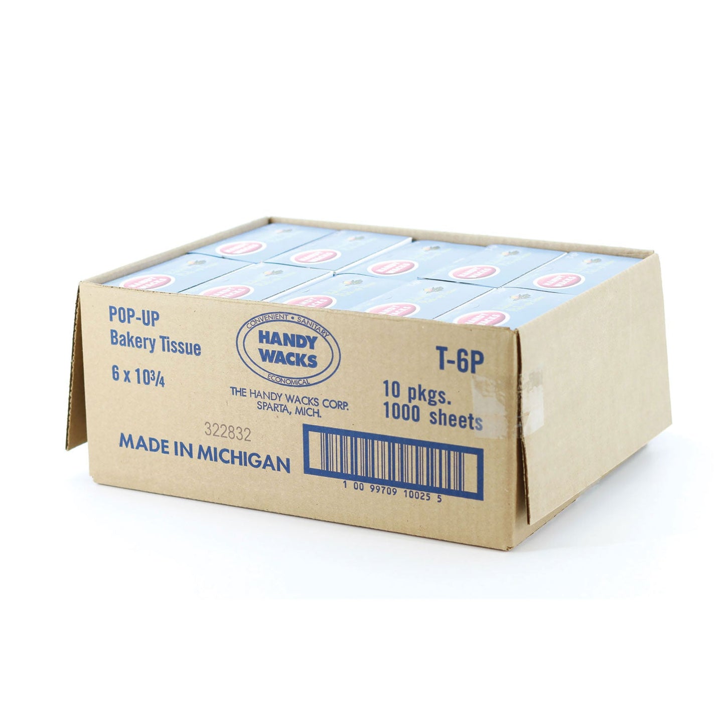Handy Wacks Bakery Pick-up Tissue, 10.75 x 6, 1,000/Box, 10 Boxes/Carton (HWAT6P)