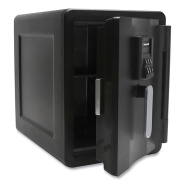 Honeywell Fire and Waterproof Safe with Digital Lock, 11.8 x 16.7 x 15.6, 0.7 cu ft, Black (HWL2901)