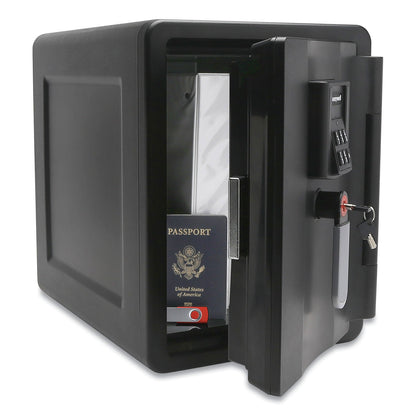 Honeywell Fire and Waterproof Safe with Digital Lock, 11.8 x 16.7 x 15.6, 0.7 cu ft, Black (HWL2901)