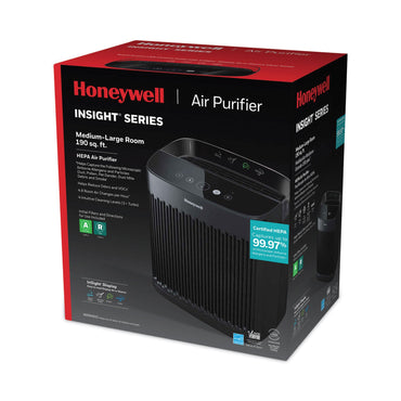 Honeywell InSight HEPA Air Purifier HPA5100B, 190 sq ft Room Capacity, Black (HWLHPA5100B)