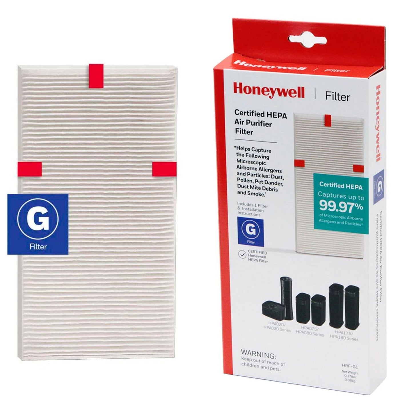 Honeywell Filter G True HEPA Air Purifier Filter, 1.5 x 10 (HWLHRFG1)
