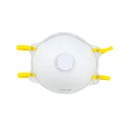 Safety Zone® ProWorks® N95 Particulate Respirator w/Valve and Adjustable Nose Piece, White, Medium/Large, Box of 10 (SZNHY8812)