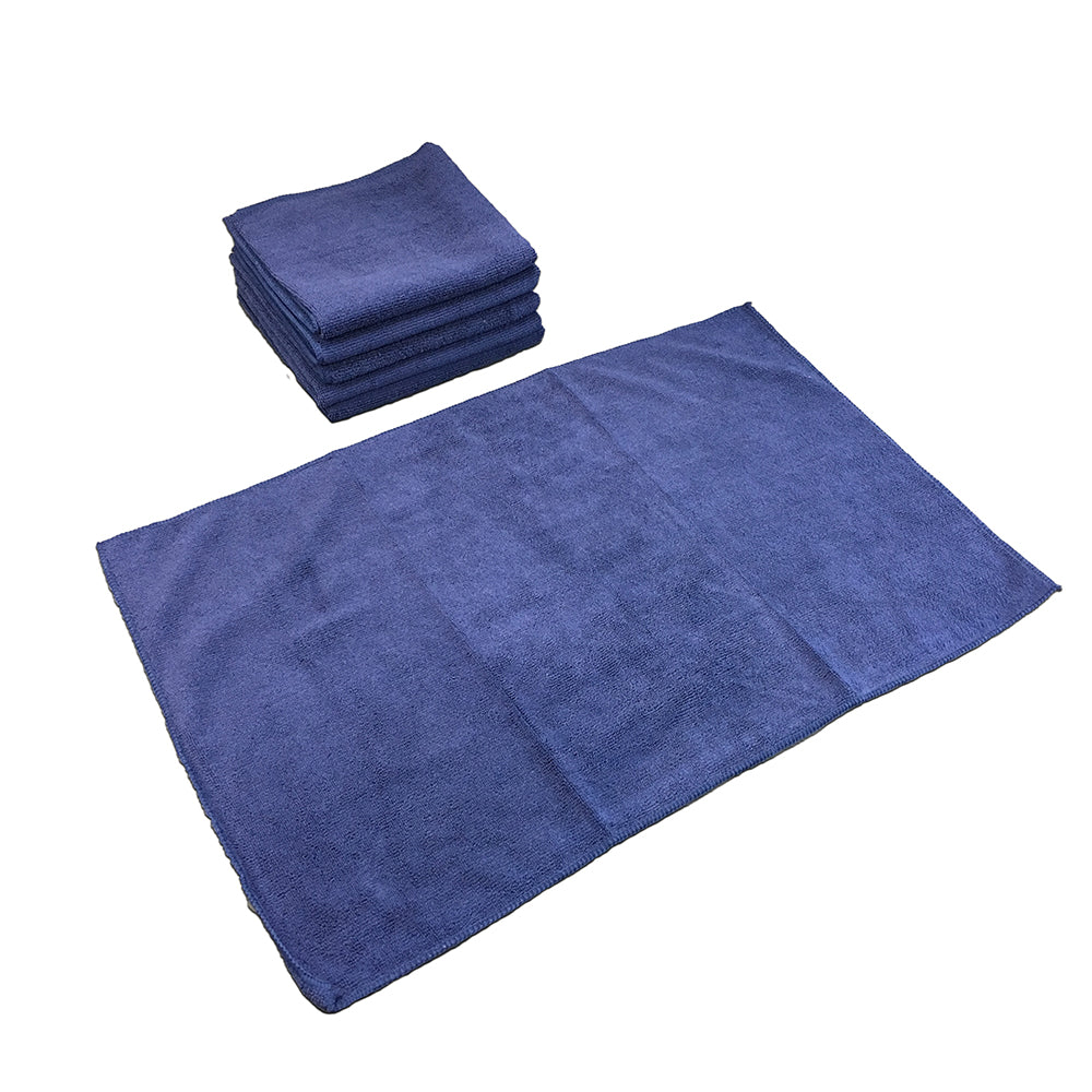 Hospeco® Microfiber Cloth 16x27 300 GSM Tri-Fold Navy, 12/Pack (HOSMFC3001627NV)