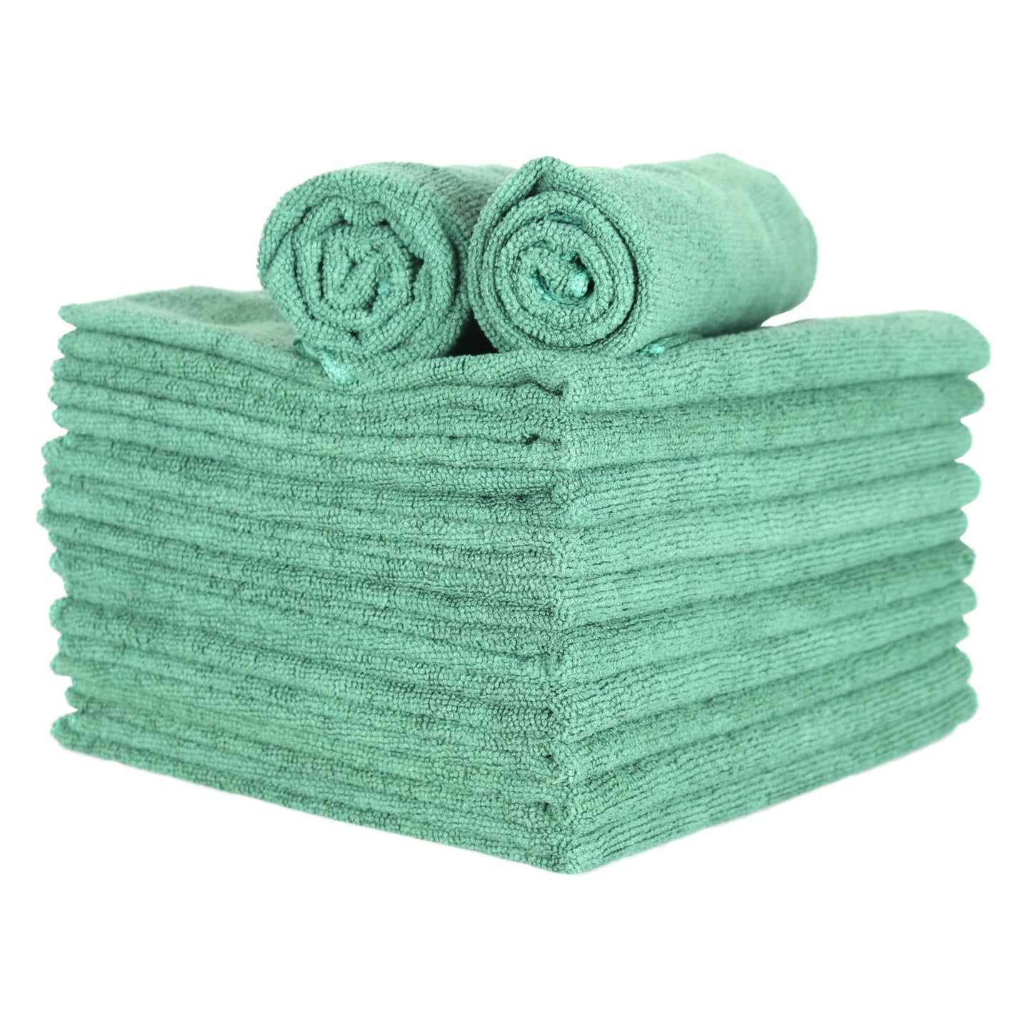 Hospeco® Microfiber Cloth 16x27 300 GSM Tri-Fold Green, 12/Pack (HOSMFC3001627GN)