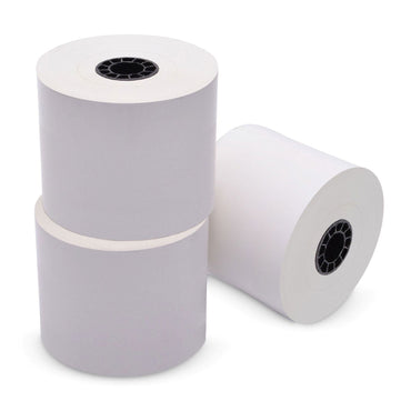 Iconex Sticky Media, 3.15" x 270 ft, White, 12 Rolls/Carton (ICX90230088)