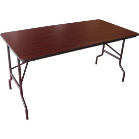 Interion Interion® Folding Wood Table, 60"W x 30"L, Mahogany (WB695829MH)