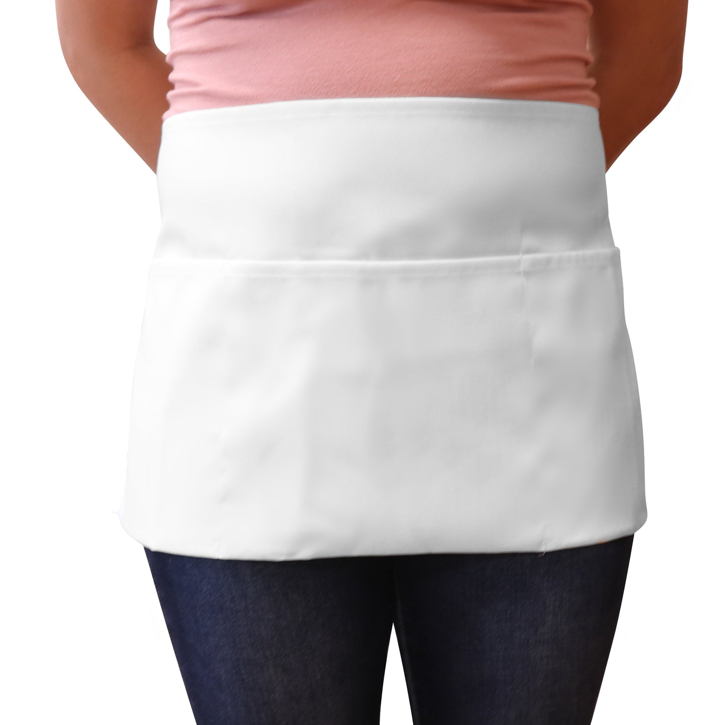 Hospeco® Mariposa Waist Apron 26x12 White, Case of 48 (HOSWAISTAPRON-WHT-CS)