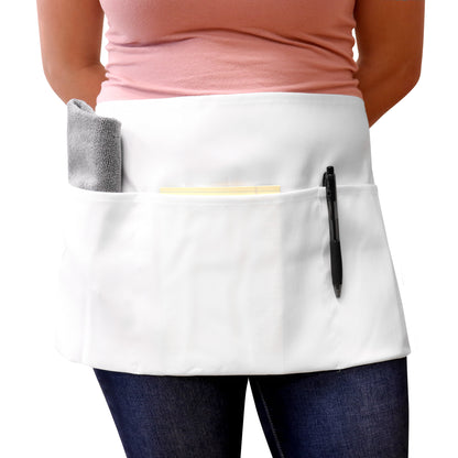 Hospeco® Mariposa Waist Apron 26x12 White, Case of 48 (HOSWAISTAPRON-WHT-CS)