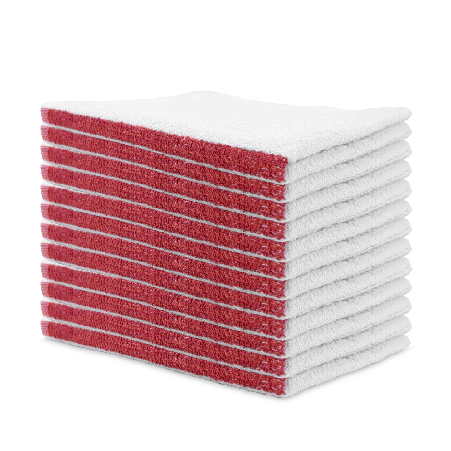 Hospeco® Qwick Wick Bar Mop Towel 30oz Red Stripe, Case of 60 (HOSN030-W65RD-5DZ)