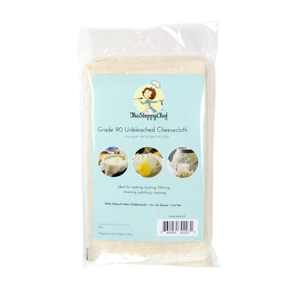 Sloppy Chef Cheesecloth Bag Unbleached Grade 90 (1Bag) (P-N060-4436-UB)