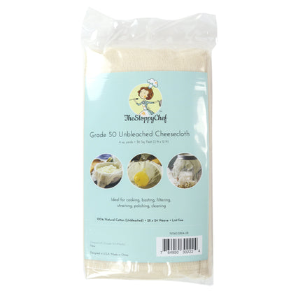 Sloppy Chef Cheesecloth Bag Unbleached Grade 50 (1Bag) (P-N060-2824-UB)