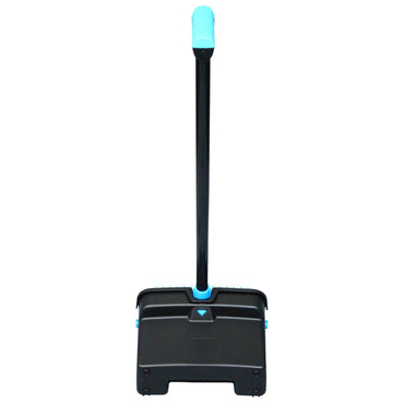 Impact LobbyMaster Plastic Dust Pan, 12.32" Wide, 31.84" Aluminum Handle, Blue/Black, 6/Carton (IMPT001101)