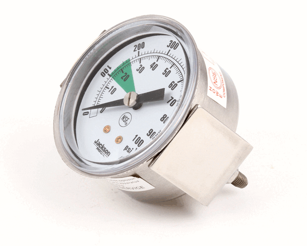 Jackson JAC6680-011-86-42 Gauge, 0-100 PSI, with Green Zone 06680-011-86-42 (JAC6680-011-86-42)