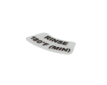 Jackson 9905-002-97-62 Decal, Rinse 180F (Min) (JAC9905-002-97-62)