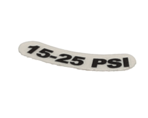 Jackson 9905-002-97-74 Decal, 15-25 Psi (JAC9905-002-97-74)