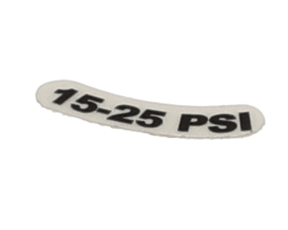 Jackson 9905-002-97-74 Decal, 15-25 Psi (JAC9905-002-97-74)