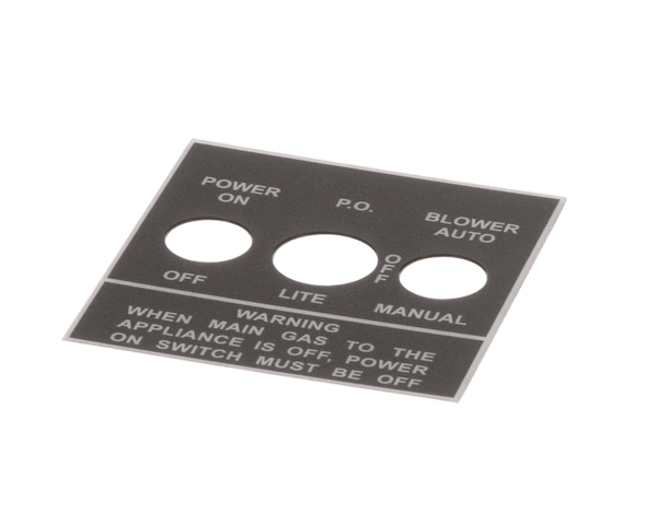 Jade 3000012008 Label, Control Switch, Jbr (W (JD3000012008)
