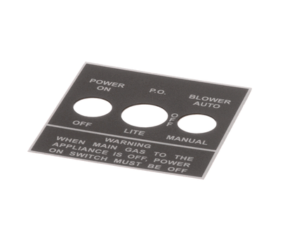Jade 3000012008 Label, Control Switch, Jbr (W (JD3000012008)