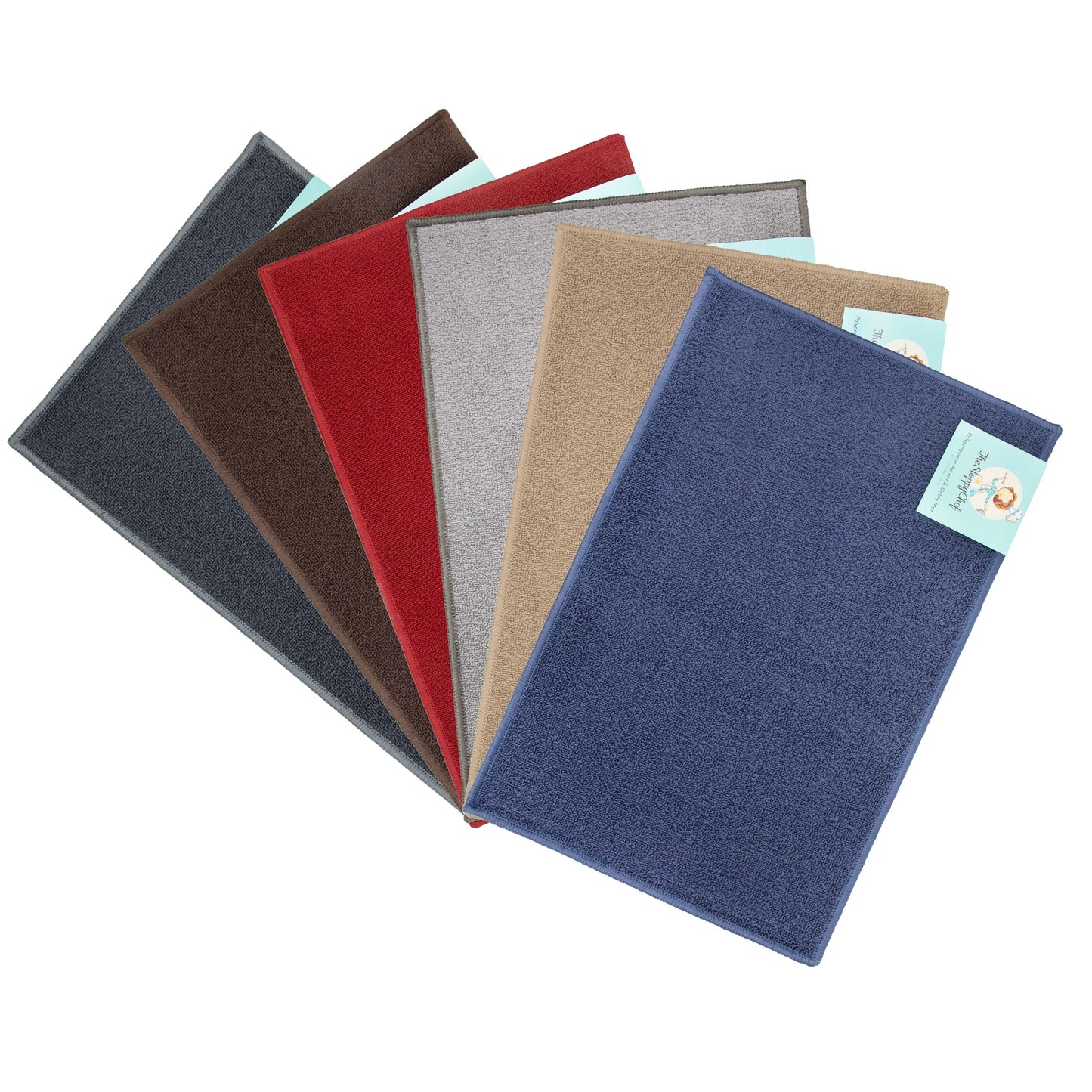 Arkwright Home® Sloppy Chef D-Shape Accent Rug 18x30 Assorted, 24/Case (JKT-DSH-AST-CS)