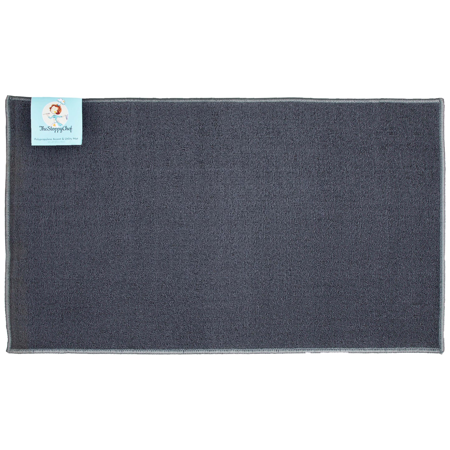 Sloppy Chef Accent Rug 26x45 Charcoal (PNP-JKT-26X45-CH)