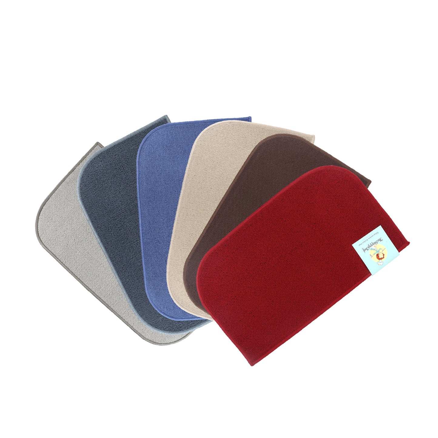 Arkwright Home® Sloppy Chef D-Shape Accent Rug 18x30 Assorted, 24/Case (JKT-DSH-AST-CS)