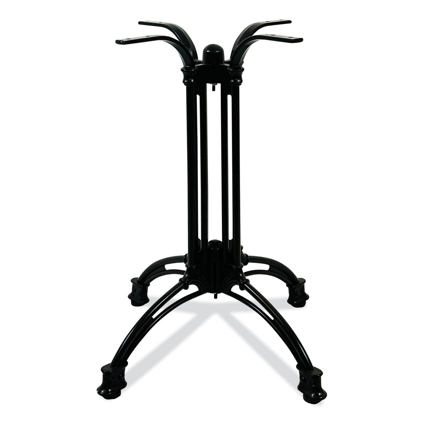 JMC Furniture Topalit Tables, Square, 32 x 32 x 29, Silver Top, Black Aluminum Base/Legs (JMC106C32322)