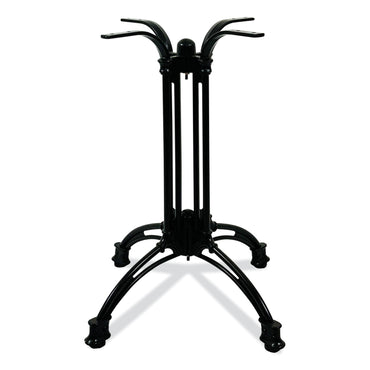 JMC Furniture Topalit Tables, Square, 32 x 32 x 29, Silver Top, Black Aluminum Base/Legs (JMC106C32322)