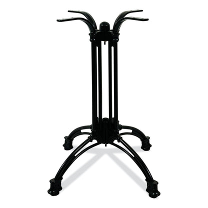 JMC Furniture Topalit Tables, Square, 32 x 32 x 29, Silver Top, Black Aluminum Base/Legs (JMC106C32322)