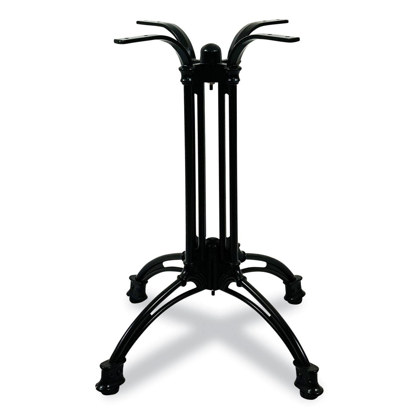 JMC Furniture Topalit Tables, Round, 36" dia x 29"h, Silver Top, Black Aluminum Base/Legs (JMC106C36R2)