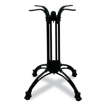 JMC Furniture Topalit Tables, Round, 36" dia x 29"h, Silver Top, Black Aluminum Base/Legs (JMC106C36R2)