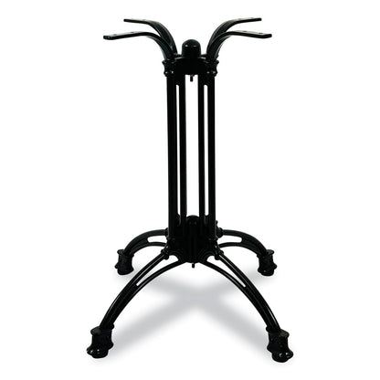 JMC Furniture Topalit Tables, Round, 36" dia x 29"h, Silver Top, Black Aluminum Base/Legs (JMC106C36R2)