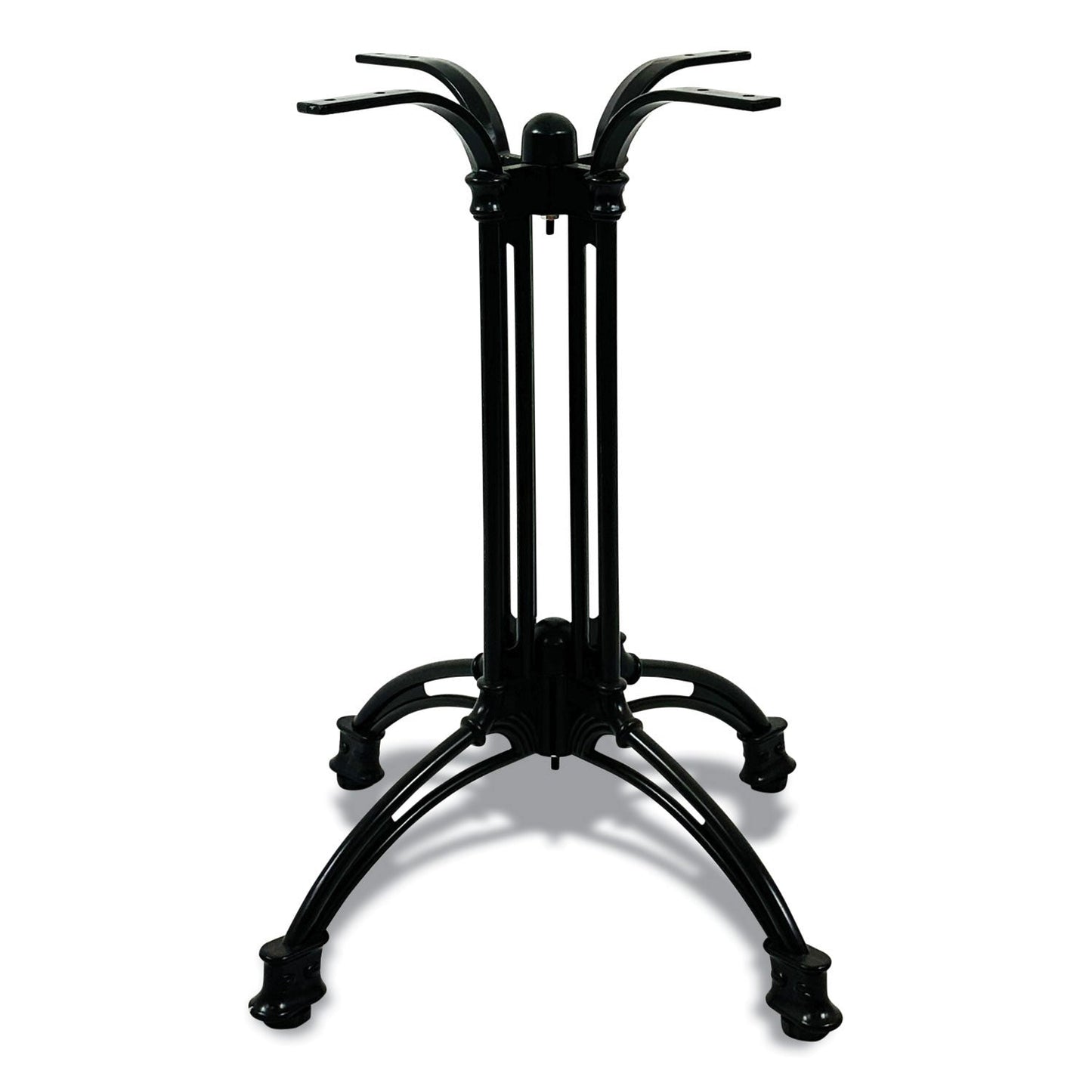 JMC Furniture Topalit Tables, Round, 36" dia x 29"h, Gray Top, Black Aluminum Base/Legs (JMC106C36R7)